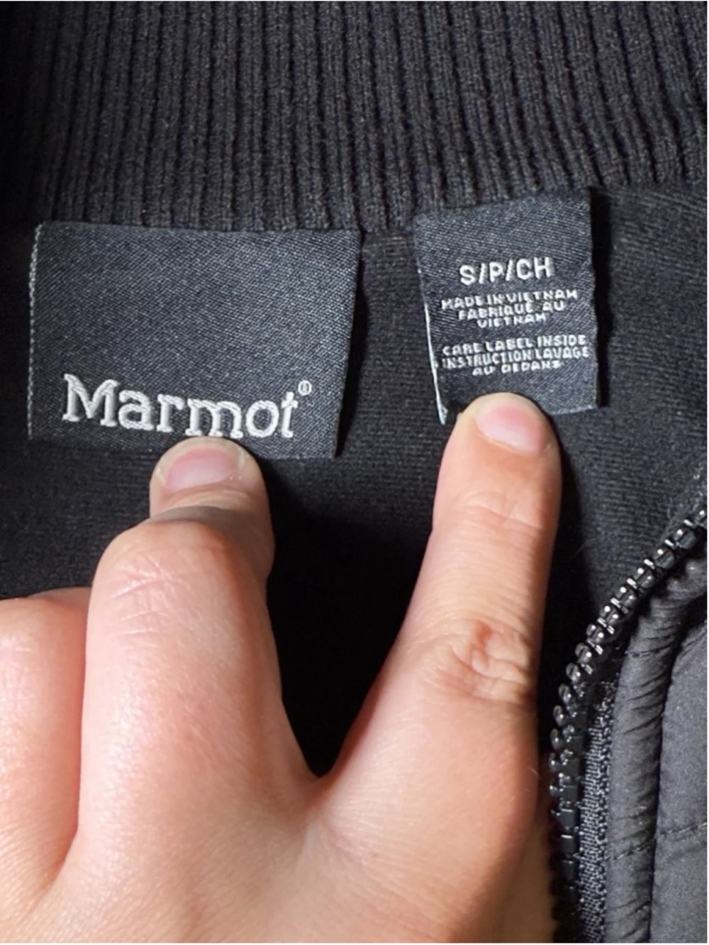 Marmot Women's Tech Sweater Fleece Zip Up Jacket Black Size S Gorpcore Outdoors